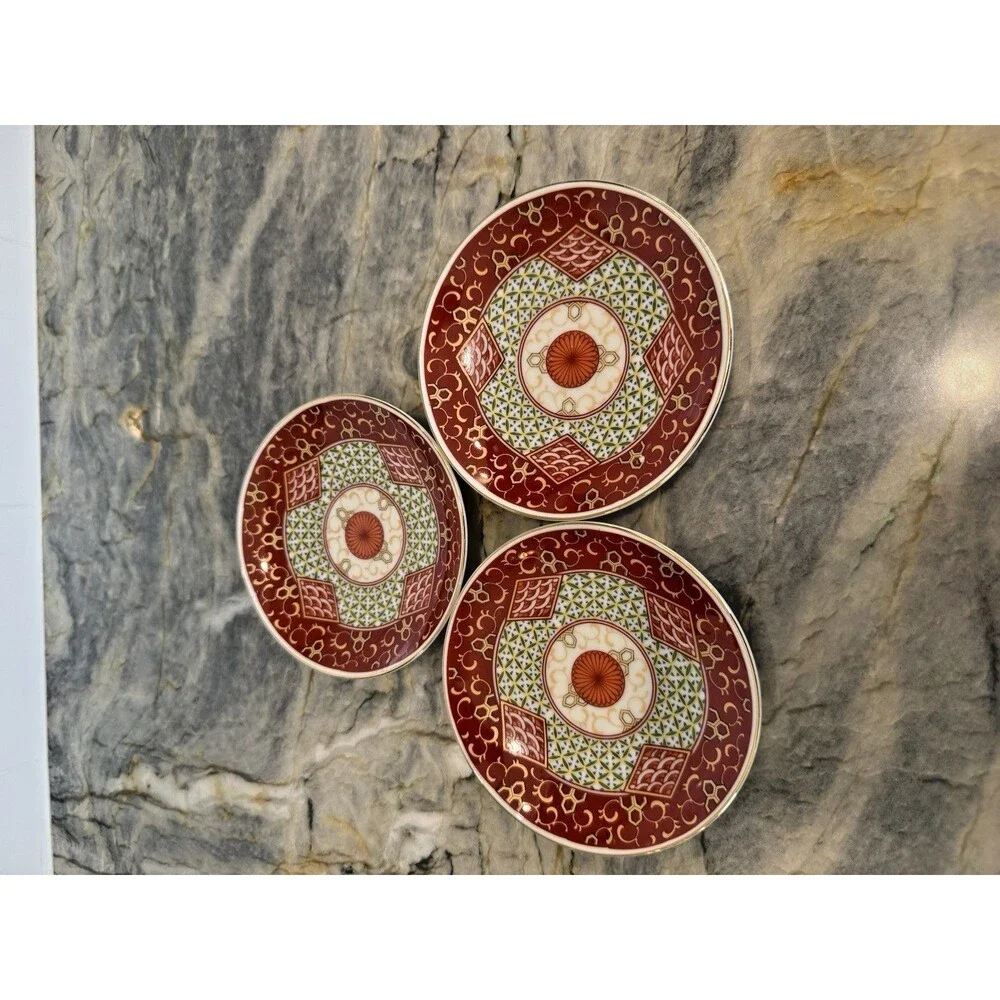 Williams Sonoma Espresso Demitasse‎ Cups & Saucers Set of 3 Made in Japan New